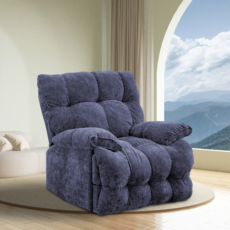 Purple deals velvet recliner